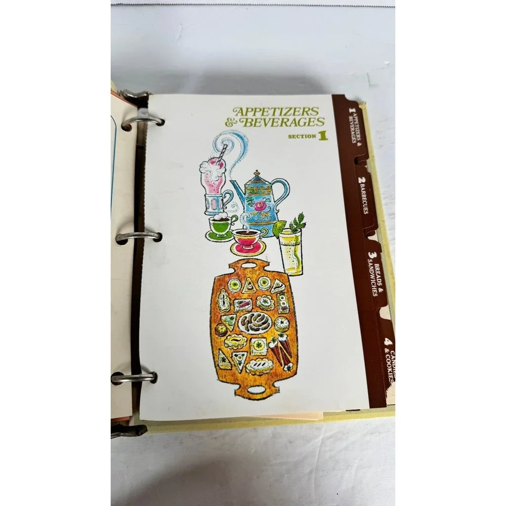 The Complete Family Cook Book 1969 Vintage Binder Recipes Curtin Publications